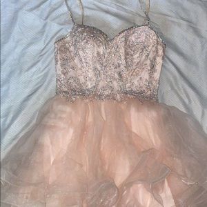 champagne sparkly dress
